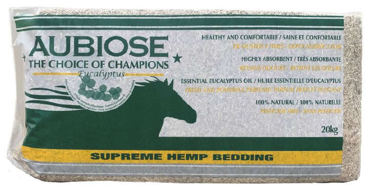 AUBIOSE Hanfeinstreu mit Eukalyptus für Pferde